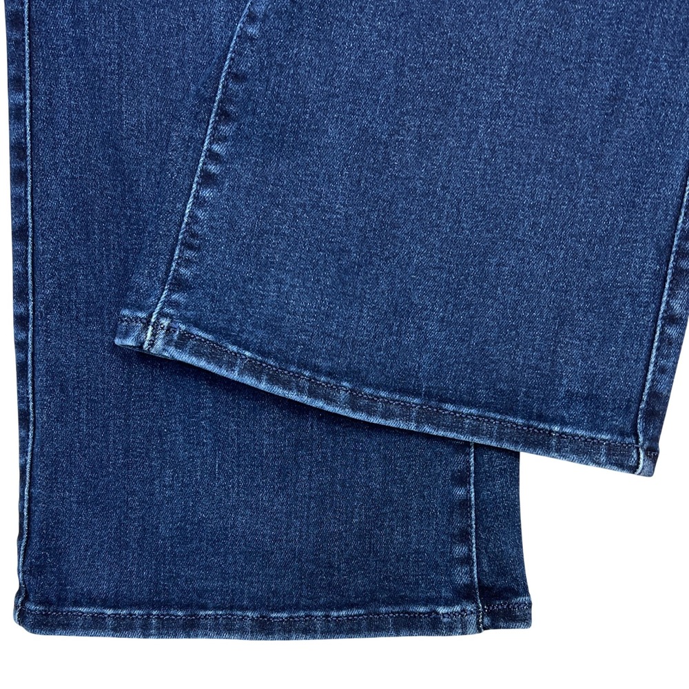 American Eagle Pull-On Flare Jeans Medium Long Dark Wash Flare High Rise Stretch - Picture 11 of 11